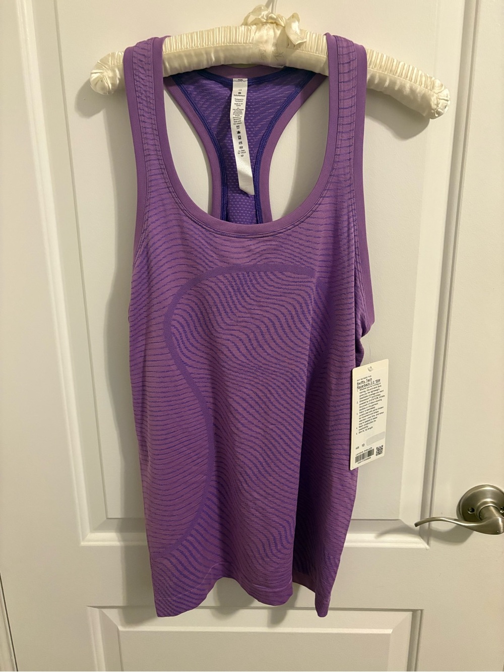 lululemon Swiftly Tech 2.0 Purple Patterned Racerback Tank Top